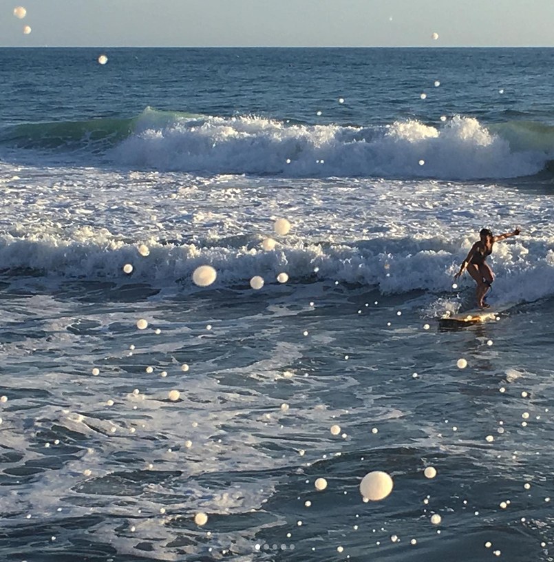 Surfer in the waves
